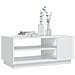 Tavolino Da Salotto Bianco 102x55x43 Cm In Truciolato - Foto miniatura 3