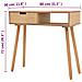 Lusso Casadino -  Tavolo Consolle In Legno Di Pino Massello 80x30x72 Cm Marrone - Foto miniatura 6