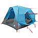 Tenda da Campeggio per Auto per 4 Persone Blu Impermeabile - Foto miniatura 2
