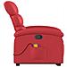 Poltrona Alzapersona Reclinabile Massaggio Rosso in Similpelle - Foto miniatura 9