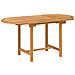 Set da Pranzo da Giardino  in Legno Massello Teak a 7 Pezzi, Sedia da Giardino impilabile  2 pcs in Legno Massello Teak, Sedia da Giardino impilabile  4 pcs in Legno Massello Teak - Foto miniatura 5