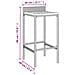 Set Bar Giardino 11pz Grigio Polyrattan e Legno Massello Acacia - Foto miniatura 7