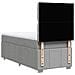 Giroletto a Molle con Materasso Grigio Chiaro 90x190 cm Tessuto - Foto miniatura 8