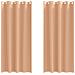 Tende con tende 2 pcs Marrone chiaro 225x140cm Poliestere - Foto miniatura 1