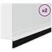 Spazzole per porte autoadesive 2 pcs Bianco 100 cm - Foto miniatura 3