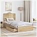 Letto con Contenitore con testiera Rovere Sonoma 100 x 200 cm - Foto miniatura 3