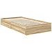 Letto con Contenitore con testiera Rovere Sonoma 100 x 200 cm - Foto miniatura 6