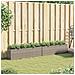 Fioriere da Giardino con 3 Vasi Grigie 105x30x32 cm Polyrattan - Foto miniatura 3