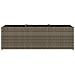 Fioriere da Giardino con 3 Vasi Grigie 105x30x32 cm Polyrattan - Foto miniatura 6