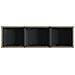 Fioriere da Giardino con 3 Vasi Grigie 105x30x32 cm Polyrattan - Foto miniatura 9