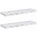 Scaffale da parete 2 pcs Marmo Bianco 80 x 23,5 x 4 cm - Foto miniatura 1