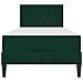 Struttura letto con materasso Verde Scuro 90 x 200 cm Velluto - Foto miniatura 6