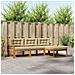 Set di divani da esterno con cuscino 4 pcs Naturale e Beige - Foto miniatura 2