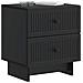 Armadio da Notte con cassetto 2 pcs Nero 43 x 34,5 x 47,5 cm - Foto miniatura 2