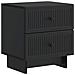 Armadio da Notte con cassetto 2 pcs Nero 43 x 34,5 x 47,5 cm - Foto miniatura 3