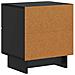 Armadio da Notte con cassetto 2 pcs Nero 43 x 34,5 x 47,5 cm - Foto miniatura 7