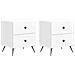 Armadio da Notte 2 pcs Bianco Lucido 43 x 34,5 x 47,5 cm - Foto miniatura 1