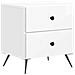 Armadio da Notte 2 pcs Bianco Lucido 43 x 34,5 x 47,5 cm - Foto miniatura 3