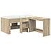 Letto alto per bambini con scrivania 2 pz Rovere Sonoma - Foto miniatura 1
