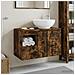 Set di mobili per il bagno 2 pz Rovere Fumo - Foto miniatura 6