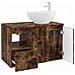 Set di mobili per il bagno 2 pz Rovere Fumo - Foto miniatura 7