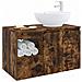 Set di mobili per il bagno 2 pz Rovere Fumo - Foto miniatura 10