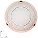 ROSY / PL30 - Plafoniera di colore bianco con bordo in ocra sumato 60 watt E27 - Foto miniatura 2