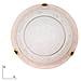 ROSY / PL30 - Plafoniera di colore bianco con bordo in ocra sumato 60 watt E27 - Foto miniatura 1