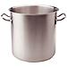 Pentola Alta In Acciaio Inox Per Induzione Con Due Maniglie Inox - Diametro Cm 20 - Altezza Cm 19-capacità Lt 5,8 - Foto miniatura 1
