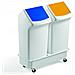 Trolley Duo Durabin Square 40 Carrello Metallo 2 Bidoni Durabin Square 40 Bianco - Foto miniatura 1