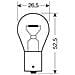 Set 10 dine 21w Ba15s 12v. Scatola - Foto miniatura 5