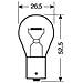 Set 10 dine 21w Ba15s 12v. Scatola - Foto miniatura 2
