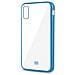 Cover Laser Matt in TPU per Iphone XS Colore Trasparente / Blu - Foto miniatura 1