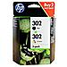 Multipack Originale Hp 302bk + Hp 302c X4d37ae Per Hp 3830 3832 4650 1110 2130 3630 4520 F6u65ae + F6u65ae - Foto miniatura 1