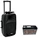 Set MES-12BT2 Sistema PA Portatile Potenza 90 W Bluetooth Nero + Batteria 7000 mAh - Foto miniatura 1