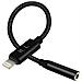 Adattatore Audio Lightning A Jack 3.5mm Qualità Del Suono 13cm Hl-103 - Nero - Foto miniatura 4
