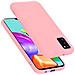 Custodia Compatibile Con Samsung Galaxy A41 In Liquid Rosa - Coperchio Protettivo In Silicone Tpu Flessibile - Foto miniatura 4