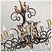 Amarilli Dieci Luce Lampadario In Bronzo / Oro - Foto miniatura 5