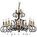 Amarilli Dieci Luce Lampadario In Bronzo / Oro - Foto miniatura 1