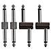 Chitarra Pedale Patch Connettore 635 Millimetri (14) Di Effetto Del Pedale A Pedale Accoppiatore Maschio A Maschio Plug Adattatore Per Chitarra Pedaliera Invece Di Patch Cable Confezione Da 4 (2 Straight 2 Z Type)  - Foto miniatura 1