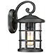 Lanterna Da Parete Media Da Esterno 1 Luce, Nero Terra, Ip44, E27 - Foto miniatura 1