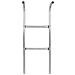 Scaletta Per Trampolino Elastico 2 Gradini In Acciaio Argento 102,6 Cm - Foto miniatura 3