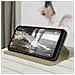 Custodia Folio Wiko Y62 E Y62 Plus Portafoglio Supporto Video Beige - Foto miniatura 2