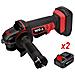 Smerigliatrice Angolare con 2 Batterie 2,0Ah Li-Ion 18V 125mm - Foto miniatura 1