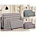 Telo Arredo Multiuso Linea Pensieri Delicati In 100% Cotone Dis Zig Zag 7672 Singolo Beige - Foto miniatura 2