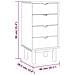 Cassettiera 46x39,5x90 Cm In Legno Massello Di Pino - Foto miniatura 6