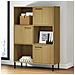 Libreria Con Gambe Metallo Marrone 90x35x128,5 Cm Massello Oslo - Foto miniatura 1