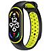 Cinturino Silicone Watch Band Per Xiaomi Mi Band 5 - 6 - 7 Black-green - Foto miniatura 1