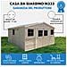 Casa Da Giardino In Legno Naturale 418x520 Cm / 20 M²- Magazzino Esterno Con Finestre - Capanno Da Giardino - Timbela M333 - Foto miniatura 8