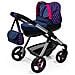 Carrozzina Per Bambole Stule Pram Blu Marino 63 Cm - Foto miniatura 1